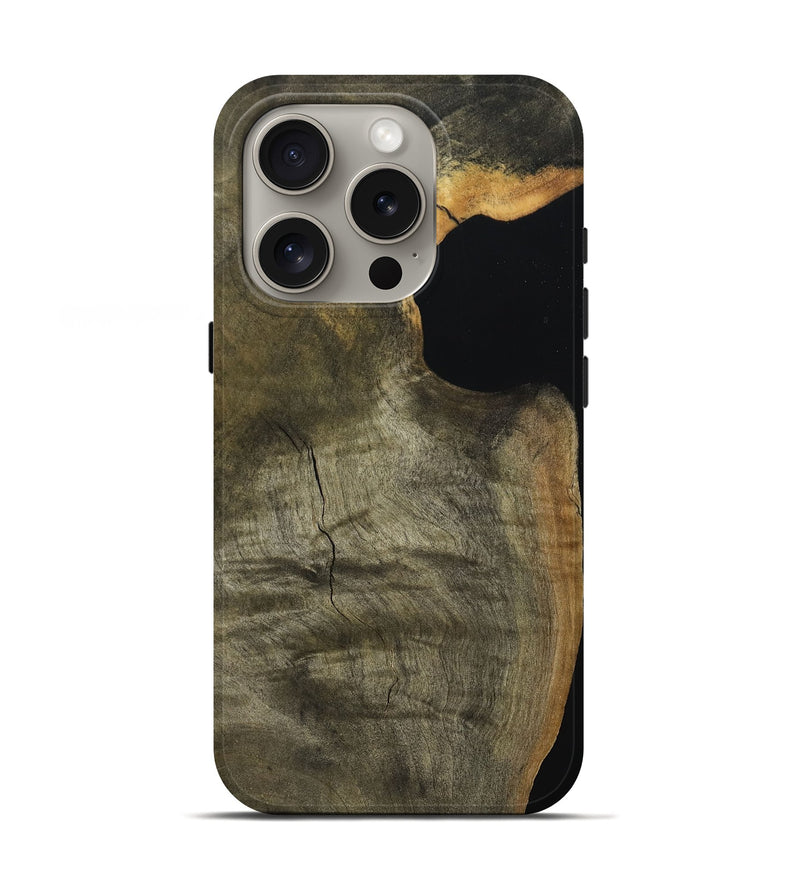 iPhone 16 Pro Wood Live Edge Phone Case - Cailyn (Wood Burl, 789643)