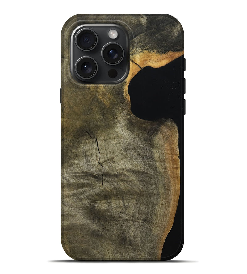 iPhone 16 Pro Max Wood Live Edge Phone Case - Cailyn (Wood Burl, 789643)