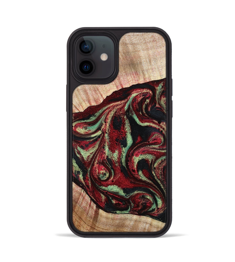 iPhone 12 Wood Phone Case - Essie (Red, 789656)
