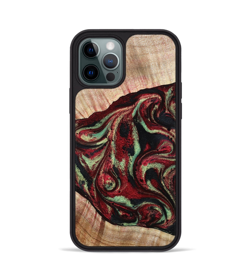iPhone 12 Pro Wood Phone Case - Essie (Red, 789656)