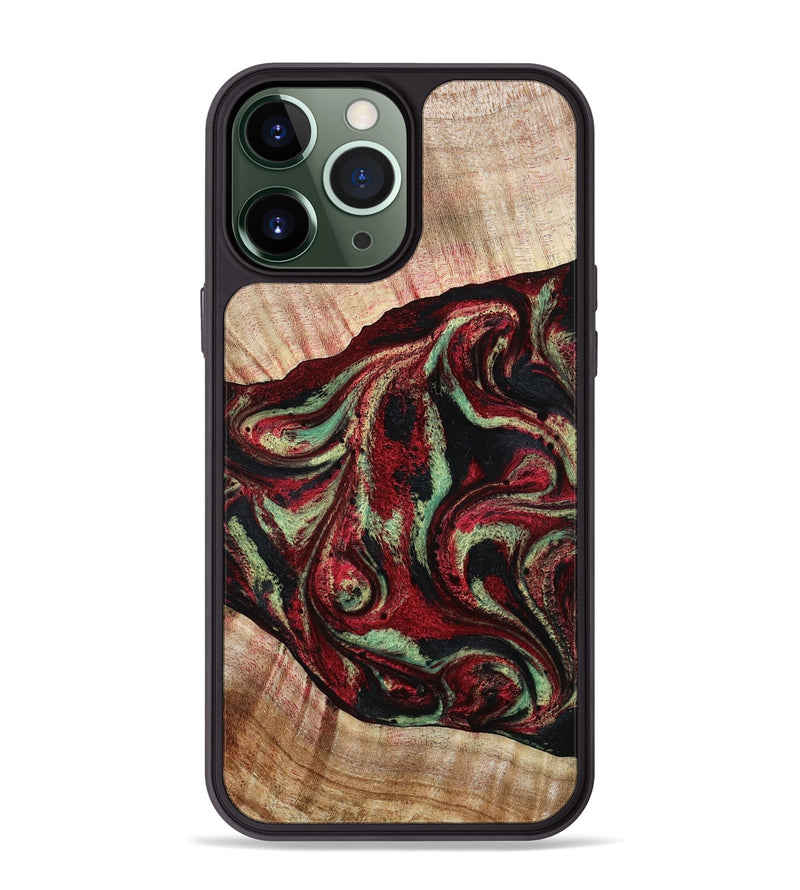 iPhone 13 Pro Max Wood Phone Case - Essie (Red, 789656)
