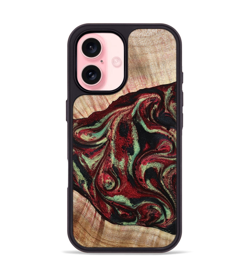 iPhone 16 Wood Phone Case - Essie (Red, 789656)