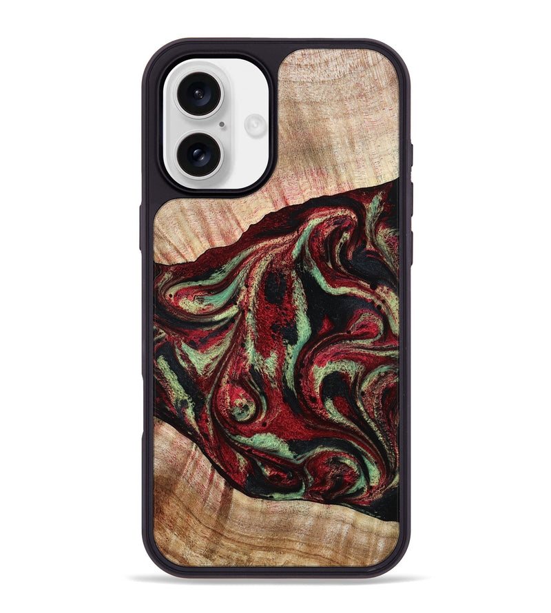 iPhone 16 Plus Wood Phone Case - Essie (Red, 789656)