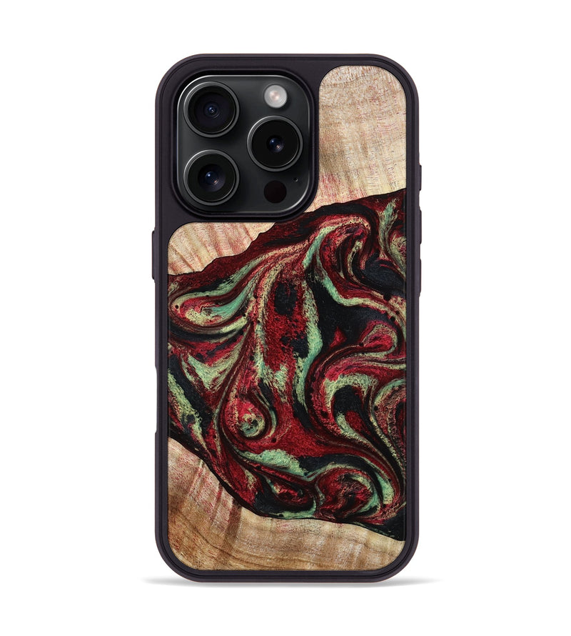 iPhone 16 Pro Wood Phone Case - Essie (Red, 789656)