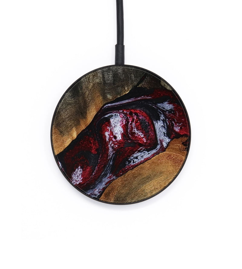 Circle Wood Wireless Charger - Jaydin (Red, 789658)