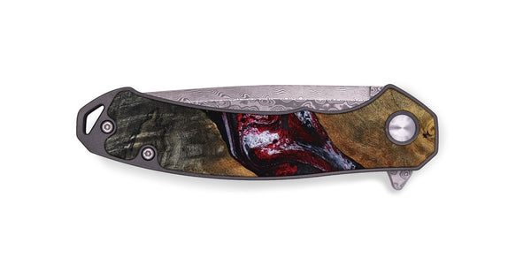EDC Wood Pocket Knife - Jaydin (Red, 789658)