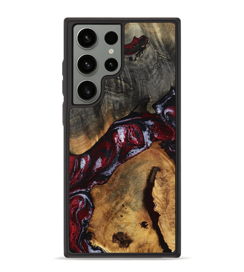 Galaxy S23 Ultra Wood Phone Case - Jaydin (Red, 789658)