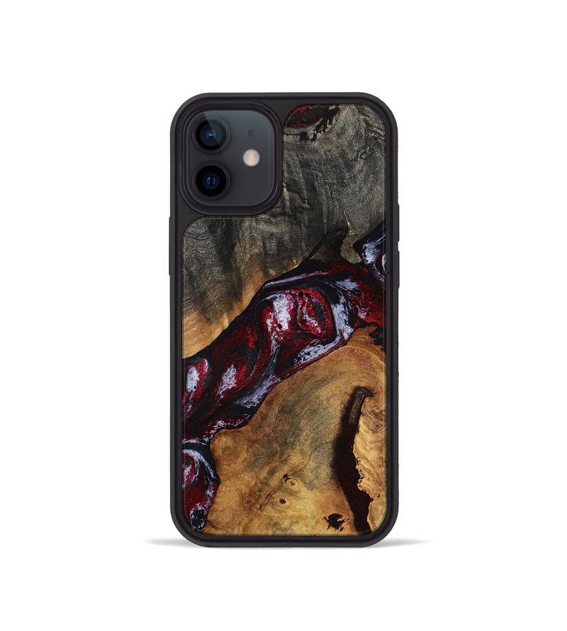 iPhone 12 mini Wood Phone Case - Jaydin (Red, 789658)