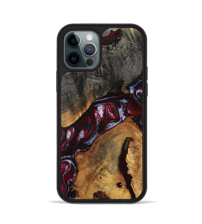 iPhone 12 Pro Wood Phone Case - Jaydin (Red, 789658)