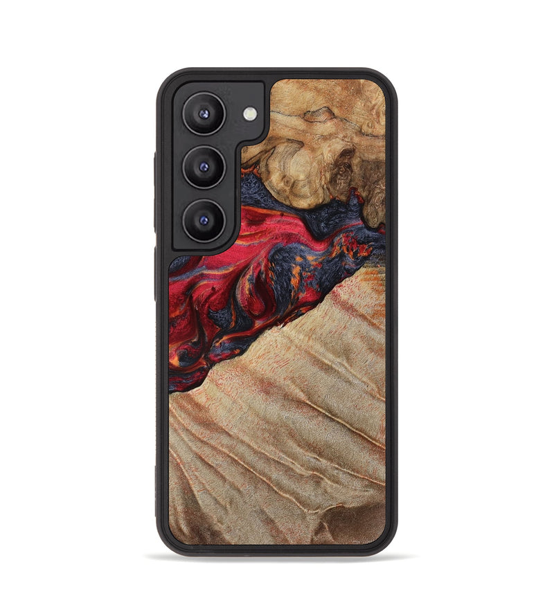 Galaxy S23 Wood Phone Case - Aileen (Red, 789659)