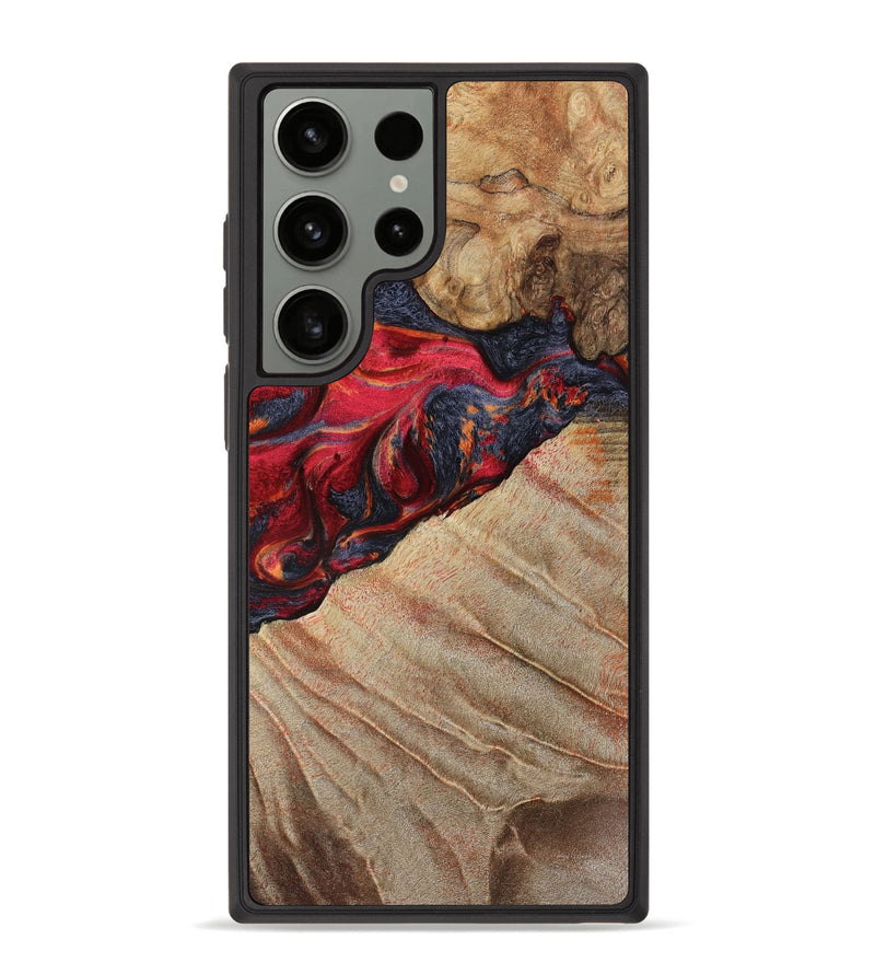 Galaxy S23 Ultra Wood Phone Case - Aileen (Red, 789659)