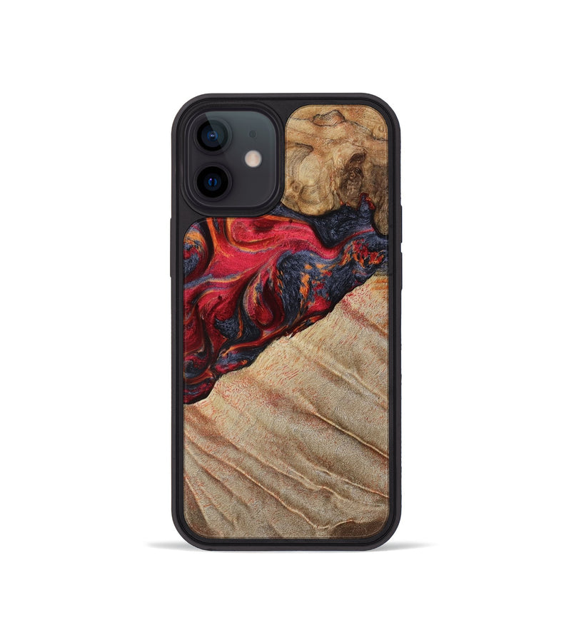 iPhone 12 mini Wood Phone Case - Aileen (Red, 789659)
