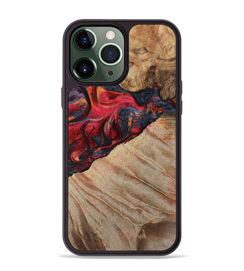 iPhone 13 Pro Max Wood Phone Case - Aileen (Red, 789659)