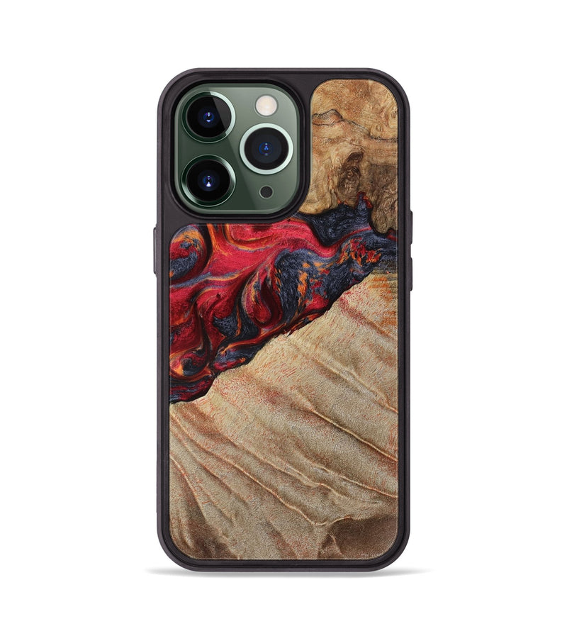 iPhone 13 Pro Wood Phone Case - Aileen (Red, 789659)
