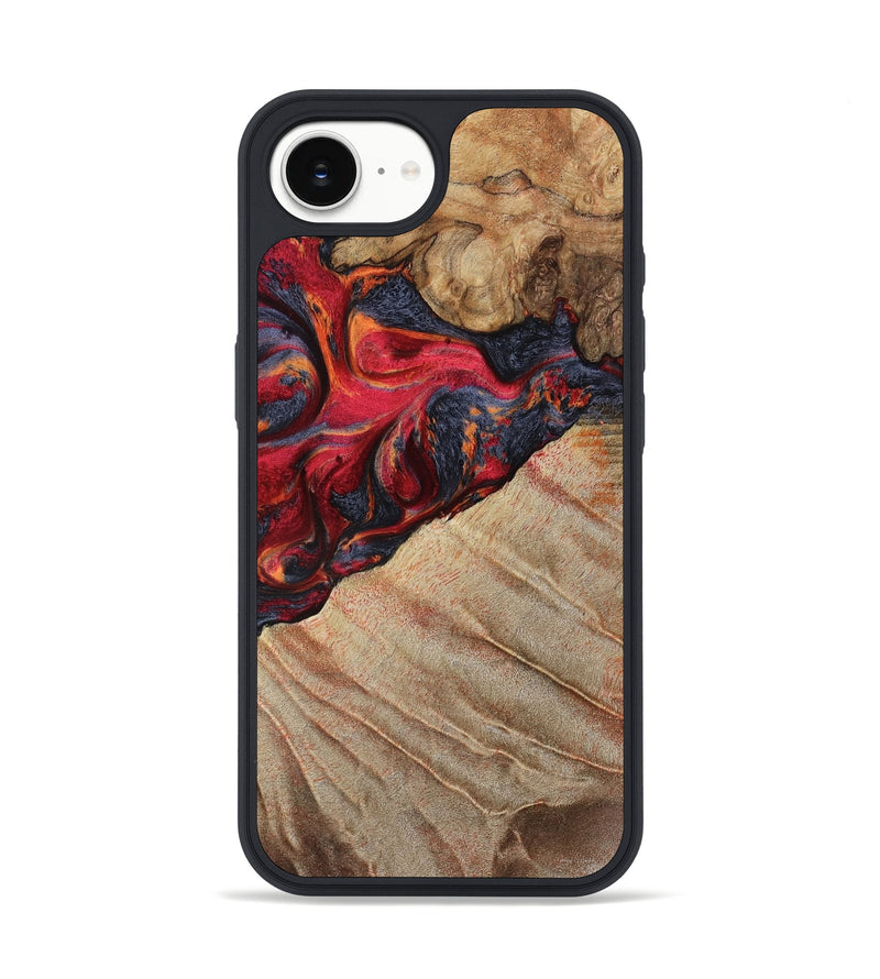 iPhone 16e Wood Phone Case - Aileen (Red, 789659)