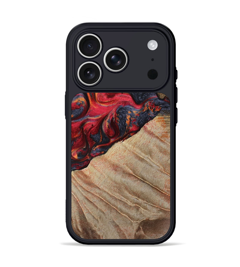 iPhone 17 Pro Wood Phone Case - Aileen (Red, 789659)
