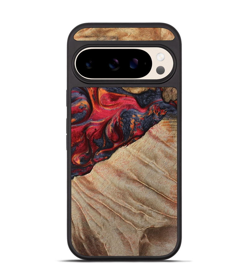 Pixel 10 Wood Phone Case - Aileen (Red, 789659)
