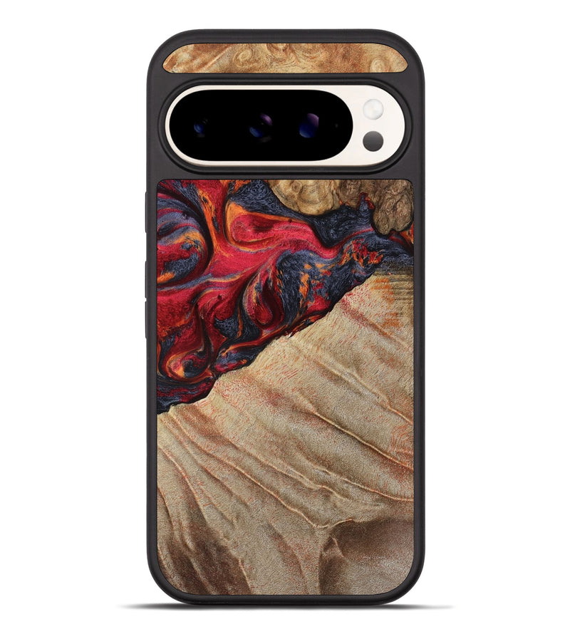 Pixel 10 Pro XL Wood Phone Case - Aileen (Red, 789659)
