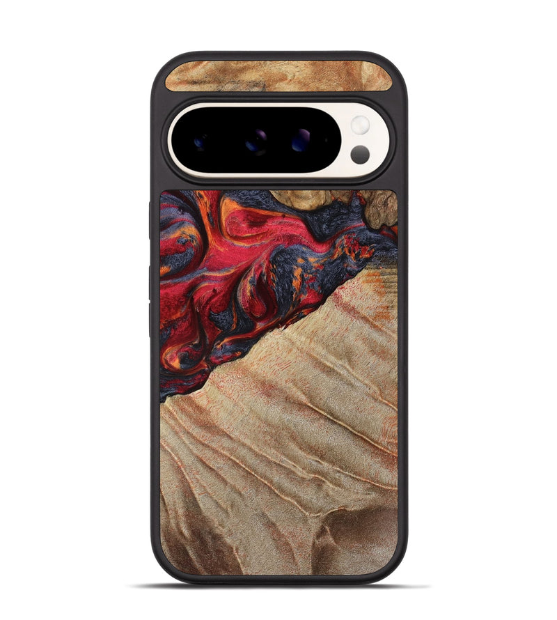 Pixel 9 Pro Wood Phone Case - Aileen (Red, 789659)
