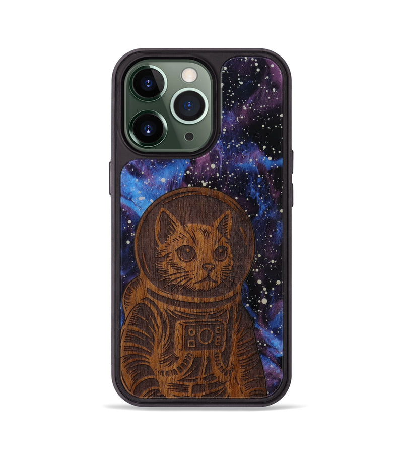 iPhone 13 Pro Wood Phone Case - Luna Cat (Curated)