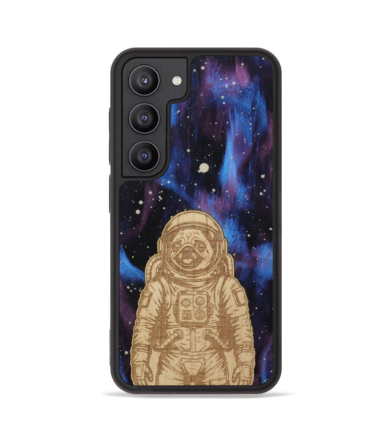 Galaxy S23 Wood Phone Case - Astro Pug (Curated)