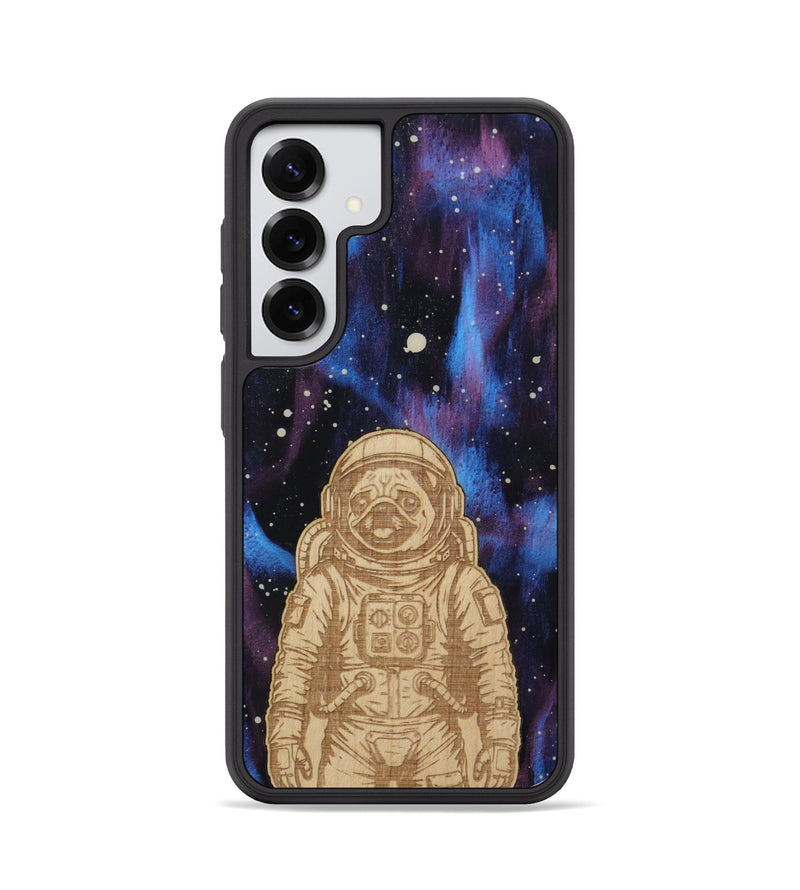 Galaxy S25 Wood Phone Case - Astro Pug (Curated)