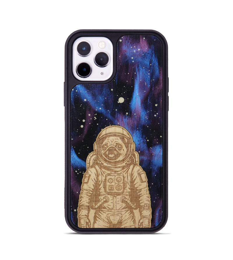 iPhone 11 Pro Wood Phone Case - Astro Pug (Curated)