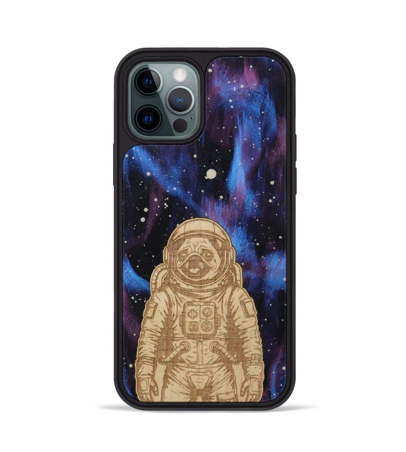 iPhone 12 Pro Wood Phone Case - Astro Pug (Curated)