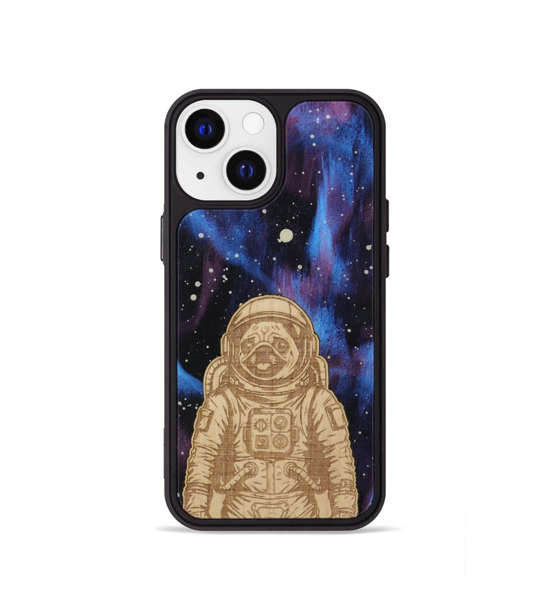 iPhone 13 mini Wood Phone Case - Astro Pug (Curated)