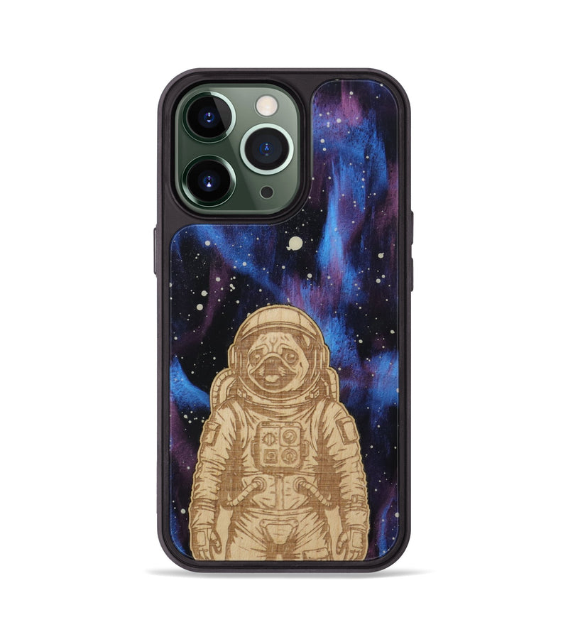 iPhone 13 Pro Wood Phone Case - Astro Pug (Curated)