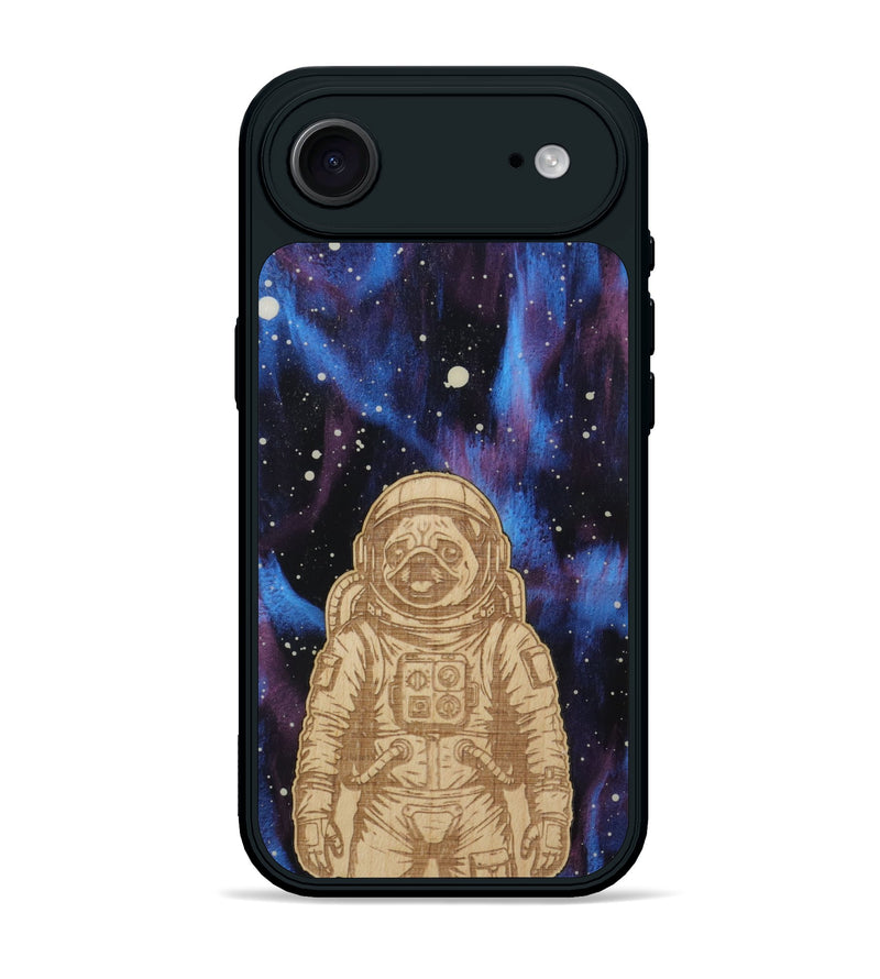 iPhone 17 Air Wood Phone Case - Astro Pug (Curated)
