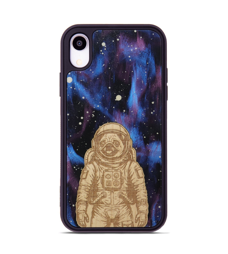 iPhone Xr Wood Phone Case - Astro Pug (Curated)