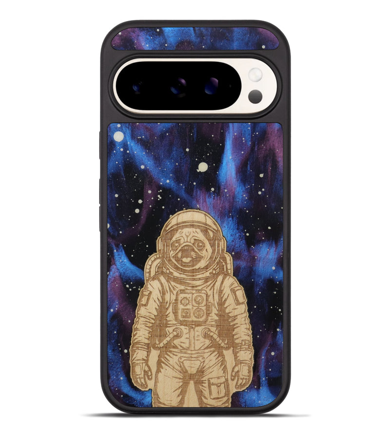 Pixel 9 Pro XL Wood Phone Case - Astro Pug (Curated)