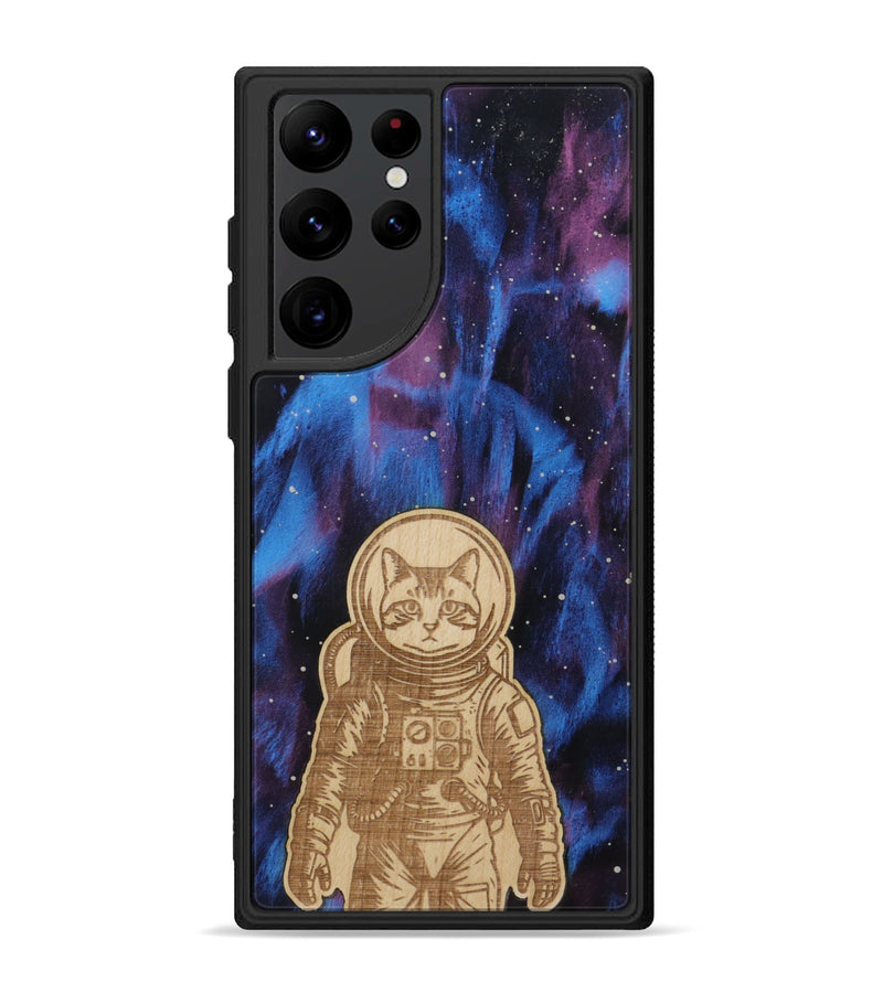 Galaxy S22 Ultra Wood Phone Case - Astro Whiskers (Curated)