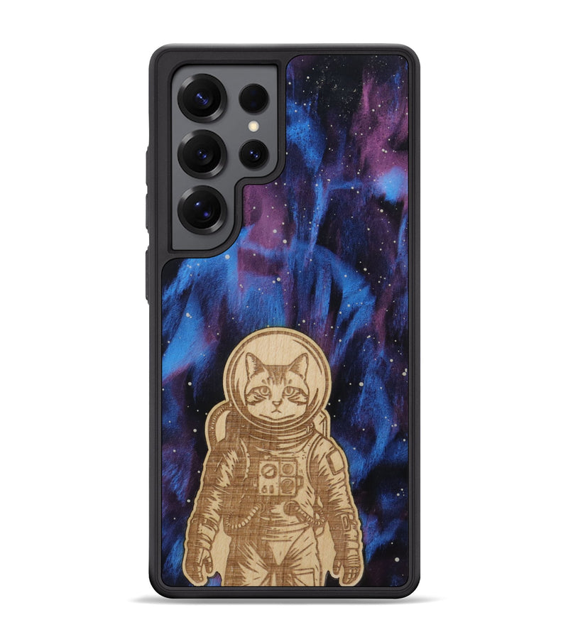 Galaxy S25 Ultra Wood Phone Case - Astro Whiskers (Curated)