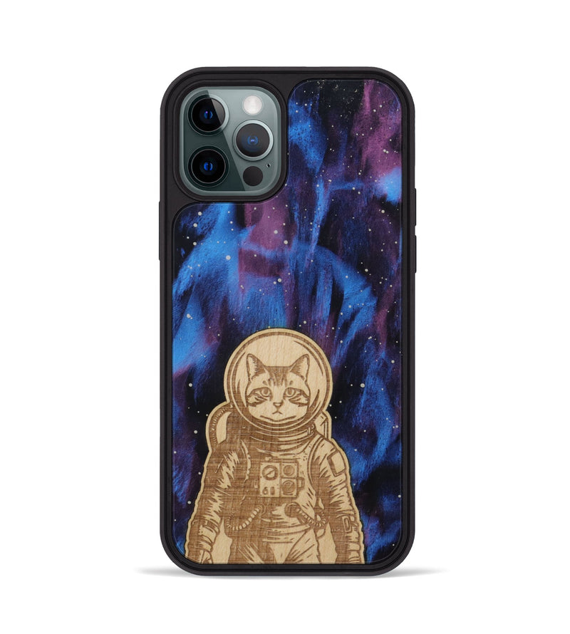 iPhone 12 Pro Wood Phone Case - Astro Whiskers (Curated)