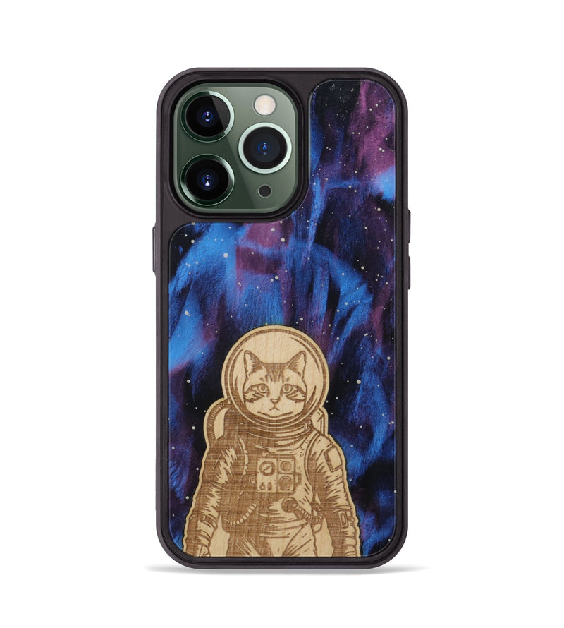 iPhone 13 Pro Wood Phone Case - Astro Whiskers (Curated)