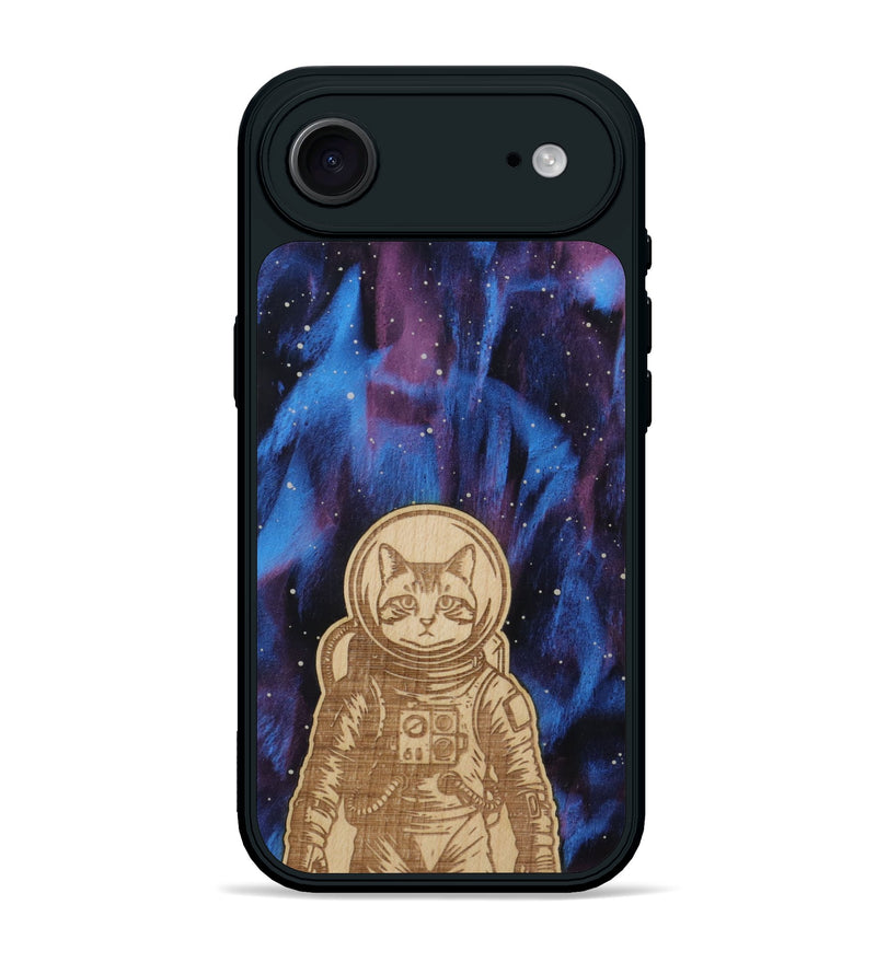 iPhone 17 Air Wood Phone Case - Astro Whiskers (Curated)