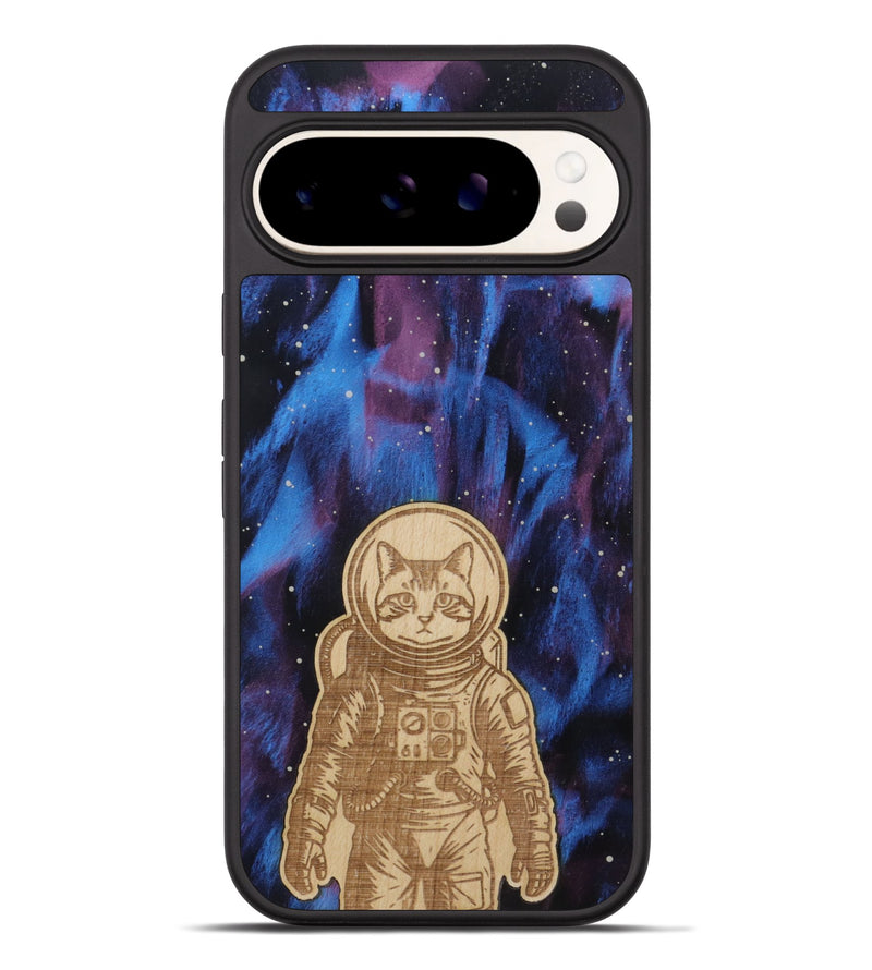 Pixel 9 Pro XL Wood Phone Case - Astro Whiskers (Curated)