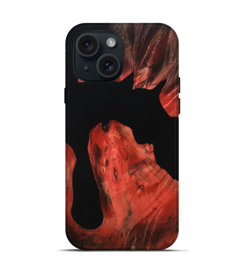 iPhone 15 Wood Live Edge Phone Case - Kimber (Wood Burl, 789801)