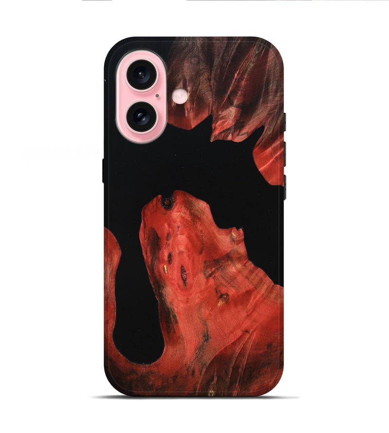 iPhone 16 Wood Live Edge Phone Case - Kimber (Wood Burl, 789801)