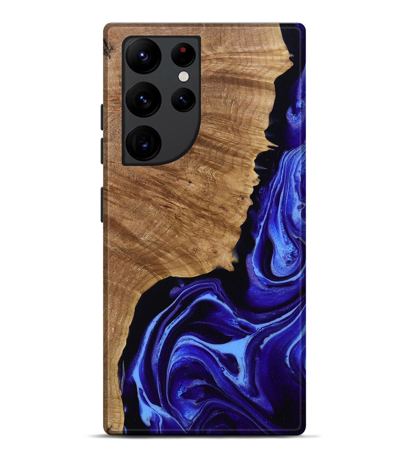 Galaxy S22 Ultra Wood Live Edge Phone Case - Alecia (Purple, 789819)