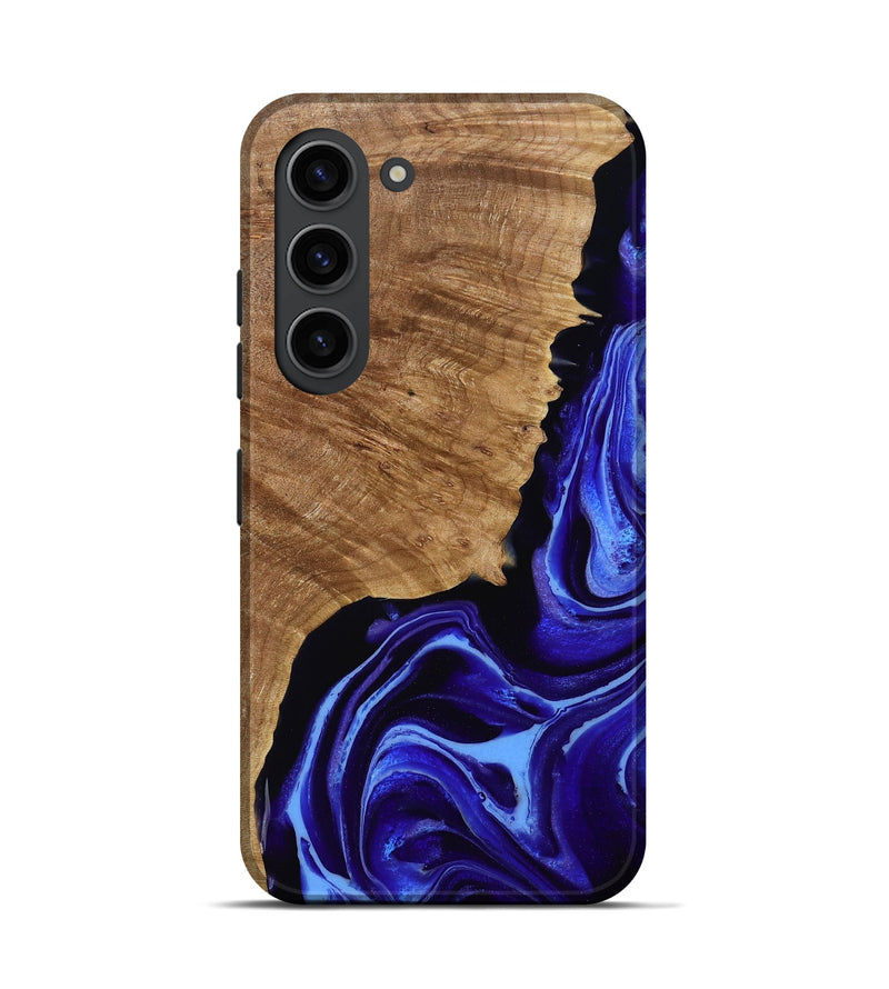Galaxy S23 Wood Live Edge Phone Case - Alecia (Purple, 789819)