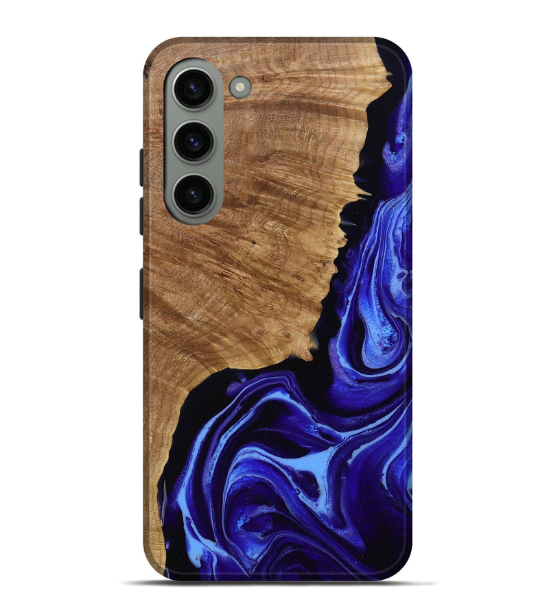 Galaxy S23 Plus Wood Live Edge Phone Case - Alecia (Purple, 789819)