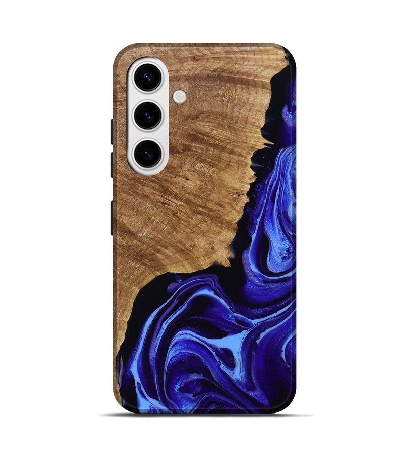 Galaxy S25 Wood Live Edge Phone Case - Alecia (Purple, 789819)