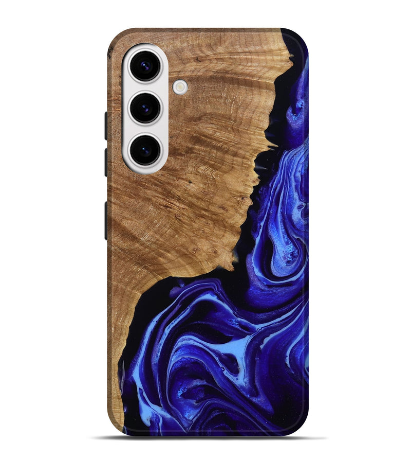 Galaxy S25 Plus Wood Live Edge Phone Case - Alecia (Purple, 789819)