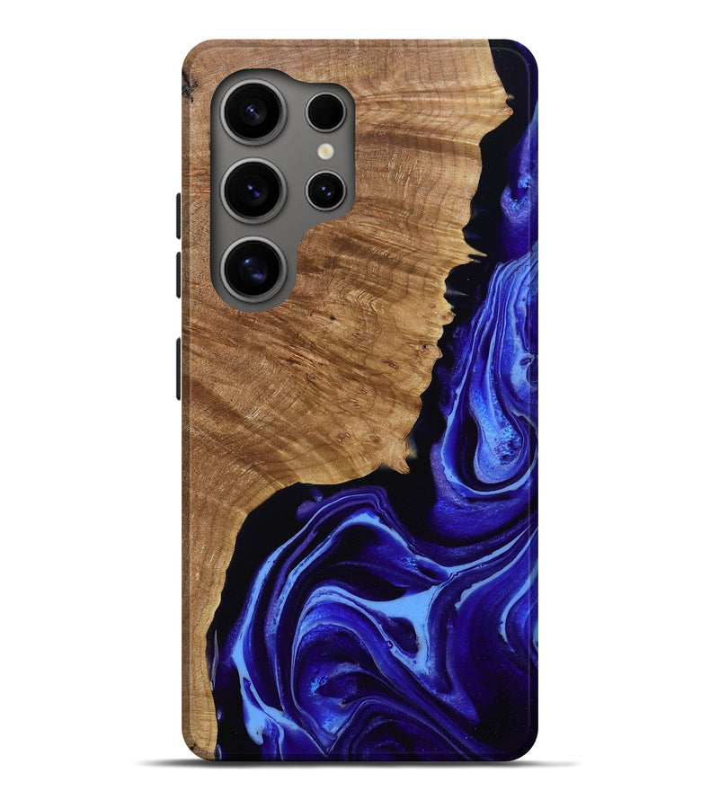 Galaxy S25 Ultra Wood Live Edge Phone Case - Alecia (Purple, 789819)