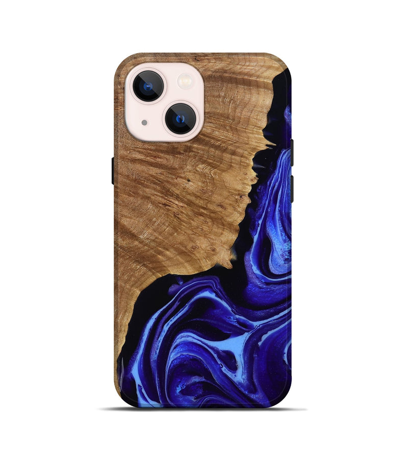 iPhone 13 mini Wood Live Edge Phone Case - Alecia (Purple, 789819)