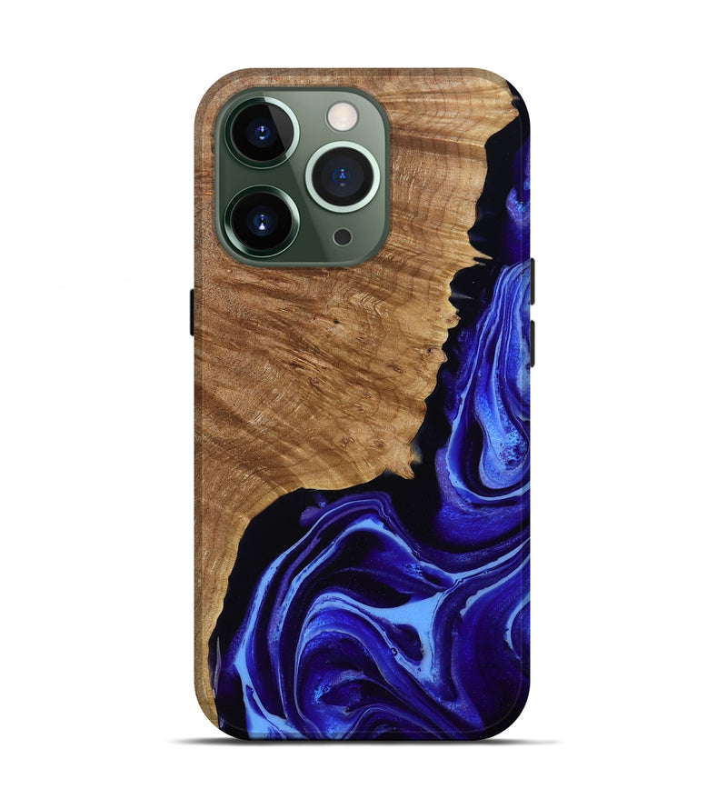 iPhone 13 Pro Wood Live Edge Phone Case - Alecia (Purple, 789819)