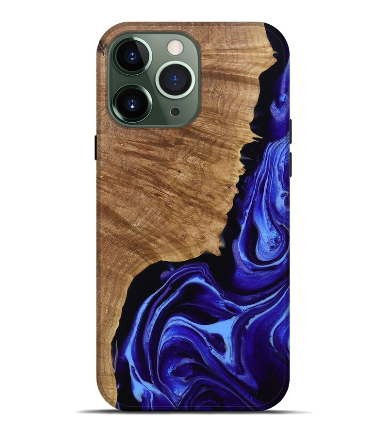 iPhone 13 Pro Max Wood Live Edge Phone Case - Alecia (Purple, 789819)
